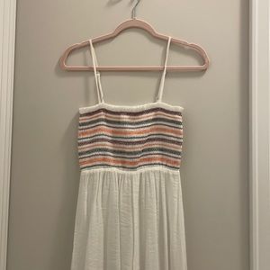 F21 white maxi dress